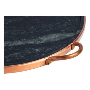 Forma de Pedra Sabão para pizza 32 cm alças de cobre curada