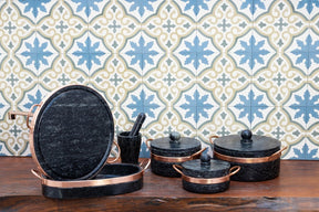 Jogo de Panelas Pedra Sabão Premium 6 peças