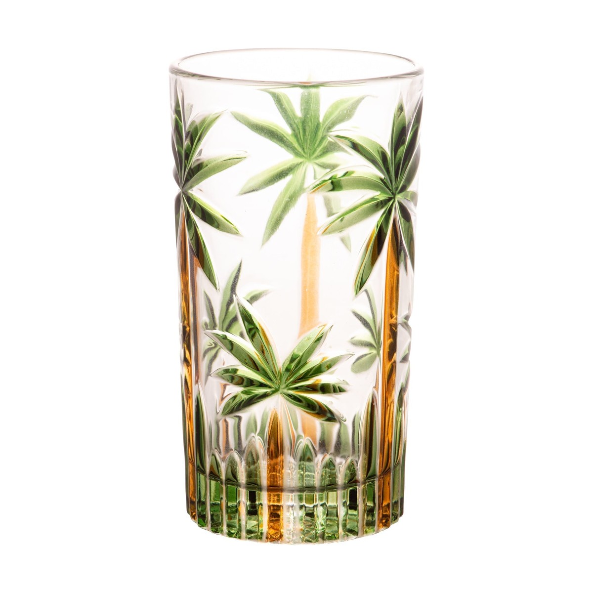 Jogo 6 Copos Altos em Cristal Palm Tree 360ml