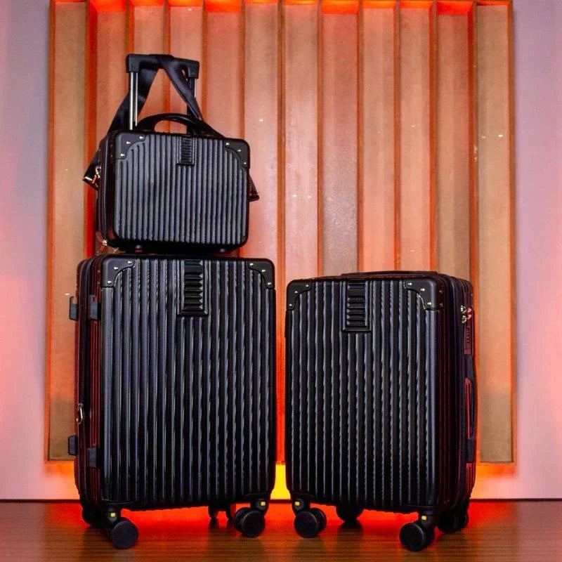 2 Malas Bordo Viagem + Frasqueira | Cadeado Numérico | Padrão ANAC | Rodinhas 360° |