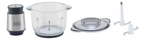 Processador de Alimentos em Inox Black Decker Modelo MP300G Tigela de Vidro 2L - BIVOLT