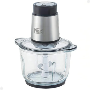 Processador de Alimentos em Inox Black Decker Modelo MP300G Tigela de Vidro 2L - BIVOLT