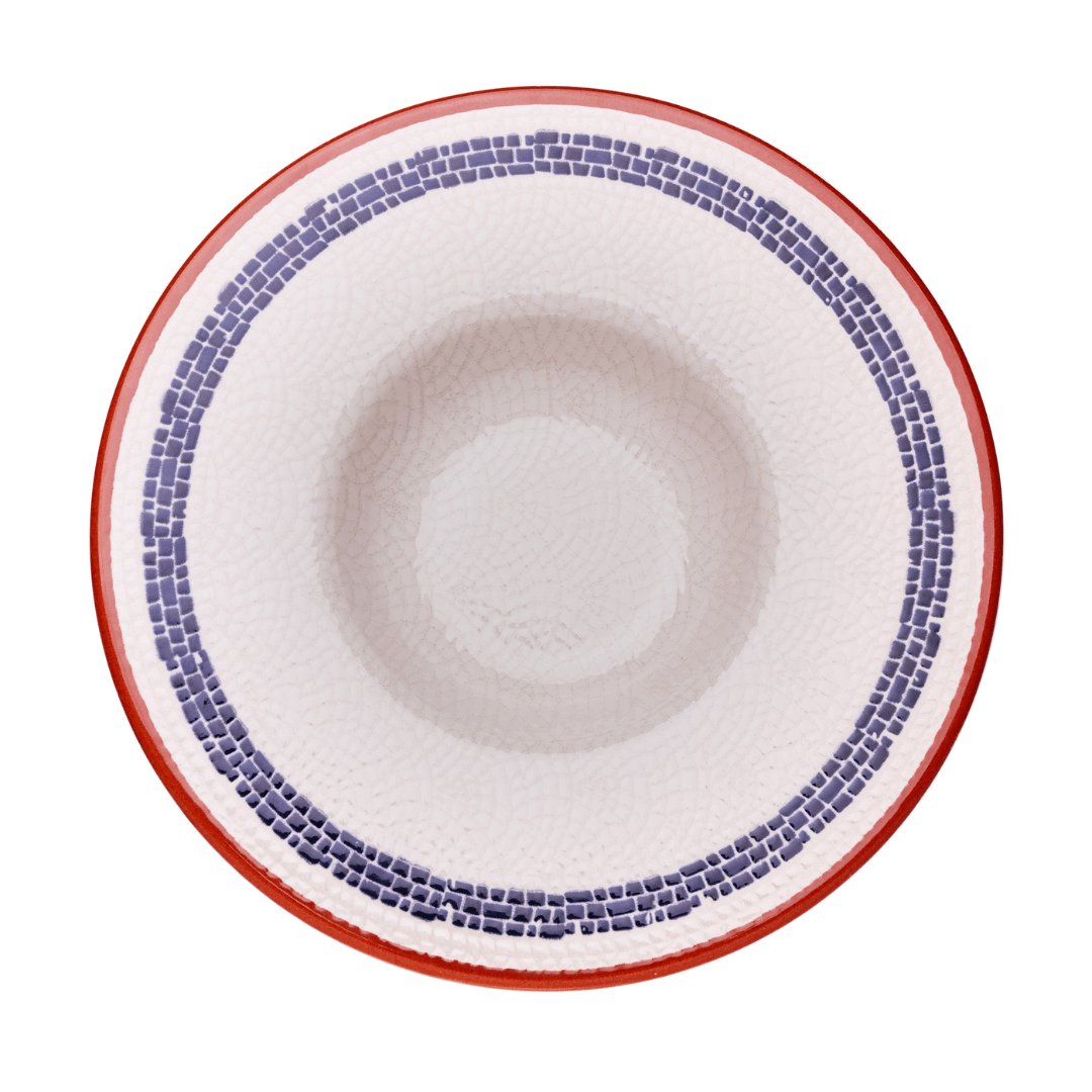 Prato para Massas Village em Cerâmica Creme 28cm