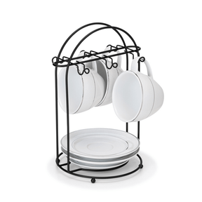 Suporte Para Xicara De Cha Preto