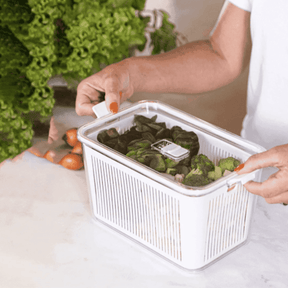 Pote Hermético Slim Multiuso Branco 4,4 Litros