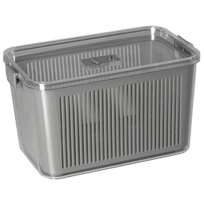 Pote Hermético Slim Multiuso Cinza 4,4 Litros