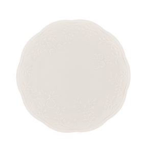 Prato Raso Porcelana New Bone Butterfly Flower 27cm