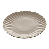 Prato de Sobremesa Porcelana Petala Areia Matt 20cm